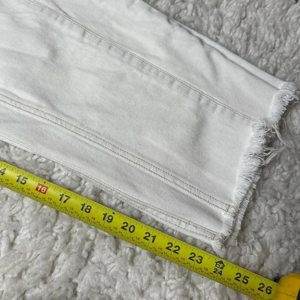 Free People We The Free Extreme Barrel Jeans Cream Off White Wide Leg Cotton